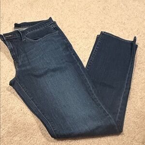 JBRand Men’s Dark Wash Straight Leg Jeans - Navy Blue